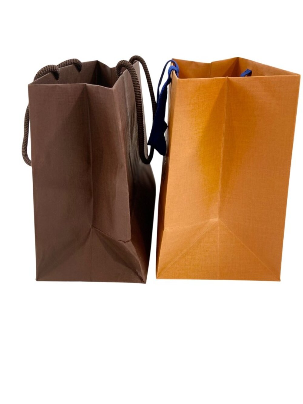 Authentic Louis Vuitton Boutique Shopping Bags Set of 2 Orange Brown Gift Bags - Picture 2 of 16